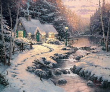150の主題の芸術作品 Painting - 夕焼けTKクリスマス